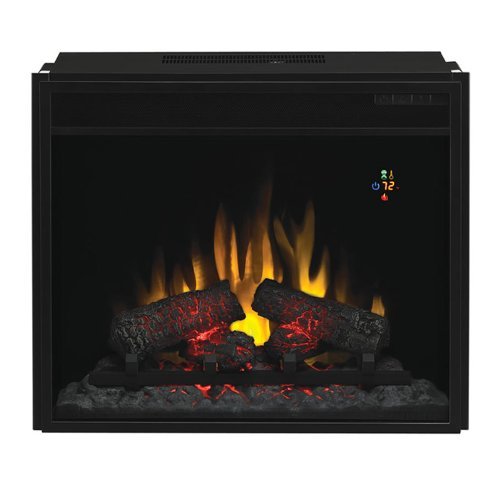 Fixed Front 23 in. Fireplace Insert w Backlit Display & Remote