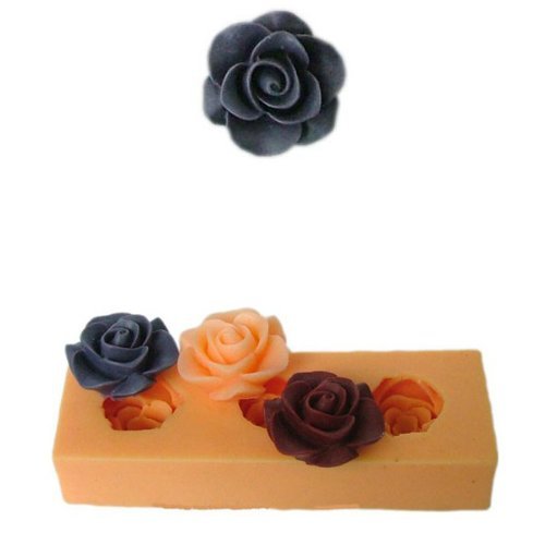 "F0045 Silicon Resin Flower Cake Mould Fondant Soap Chocolate Mould" shopping N3