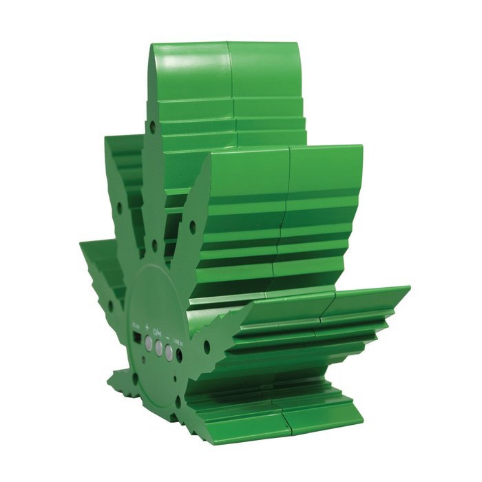 Pangea Brands PA-BT-GRN-LEAF Marijuana Bluetooth Speaker, Green N3