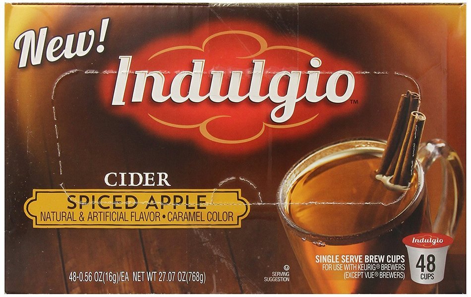 Indulgio Spiced Apple Cider Single Serve for Keurig K-Cup Brewers, 12 Count (Pack of 6) N15
