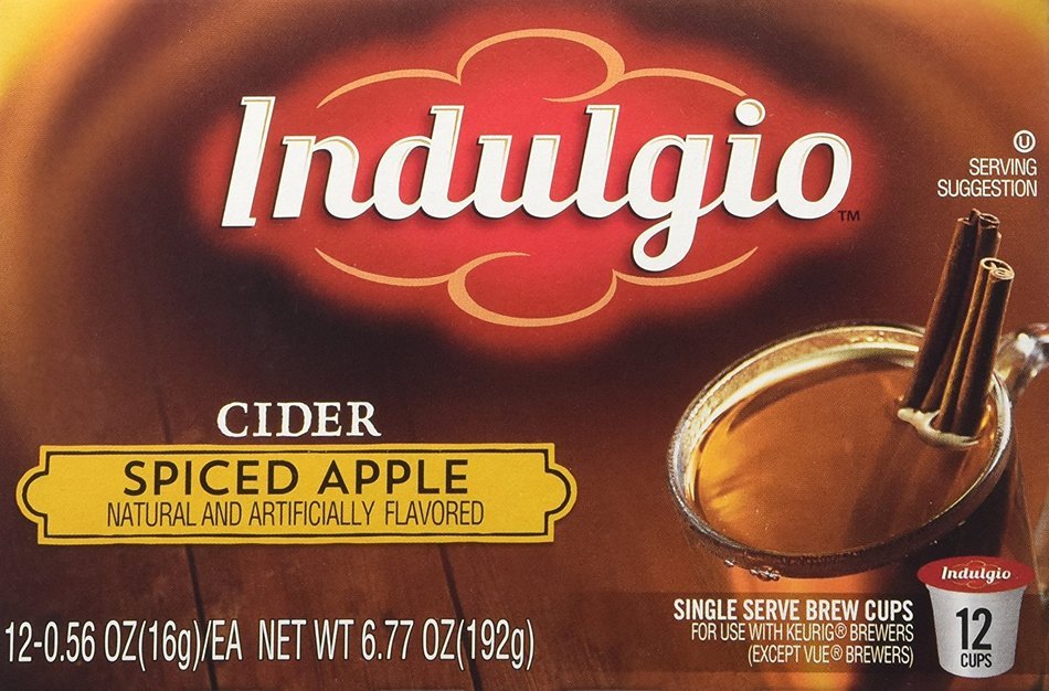 Indulgio Spiced Apple Cider Single Serve for Keurig K-Cup Brewers, 12 Count (Pack of 6) N19