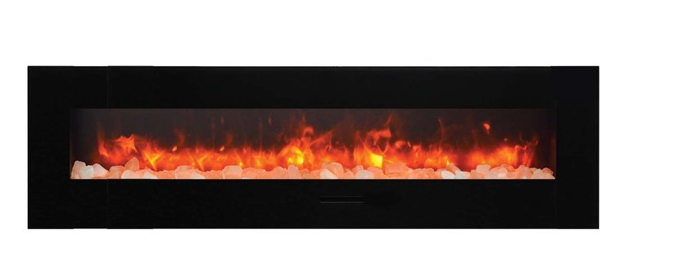 Amantii Wall Mount / Flush Mount Series Electric Fireplace with Ice Media Kit, 60 Inch