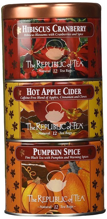 The Republic Of Tea Pumpkin Spice Black Tea, 50 Tea Bags, Autumnal Spice Blend N4