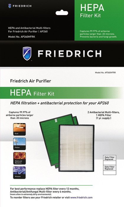 Friedrich AP260HFRK Annual HEPA Filter Replacement Kit for AP260 N2
