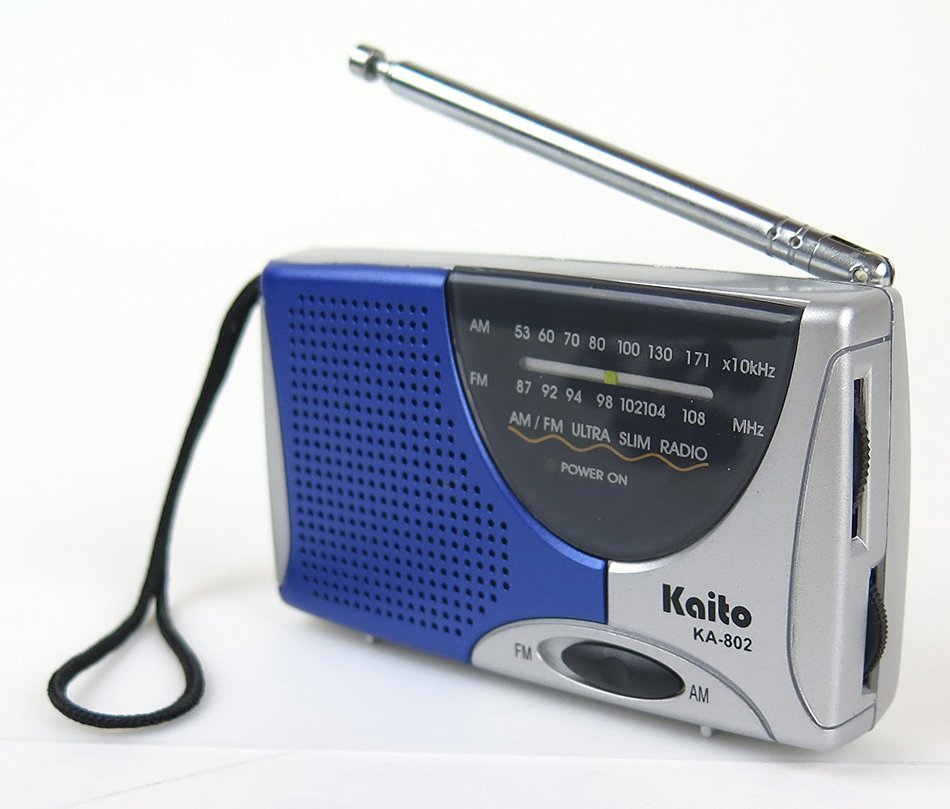 Kaito KA802 AM FM Super Pocket Size Radio, Small Size AM/FM Radio N4
