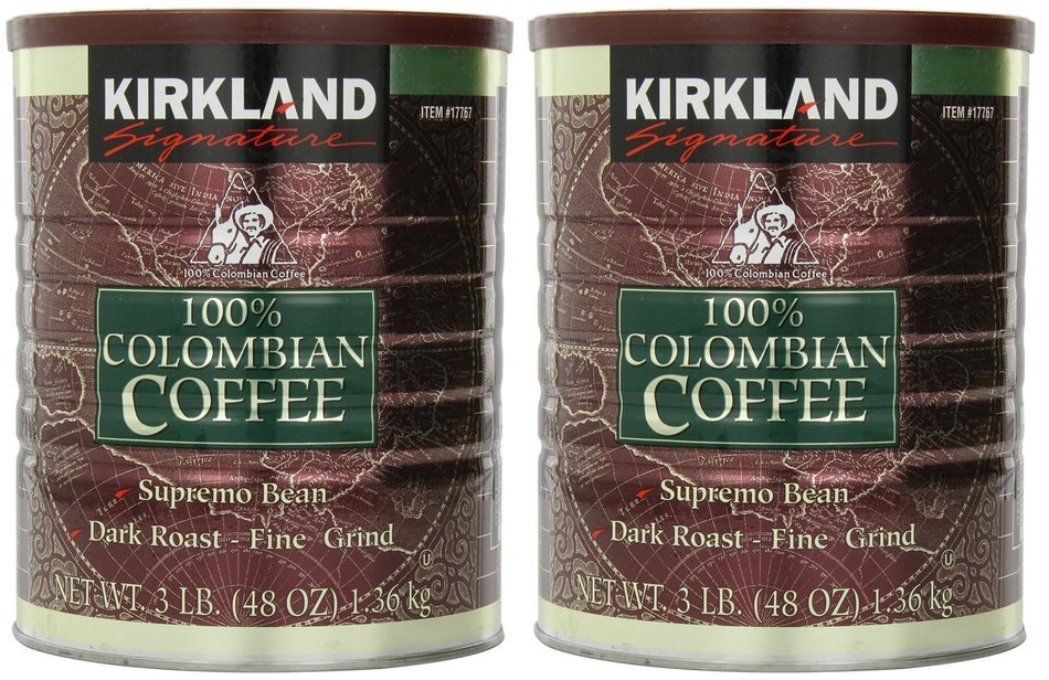 Signature 100% Colombian Coffee Supremo Bean Dark Roast-Fine Grind, 3 Pound N7