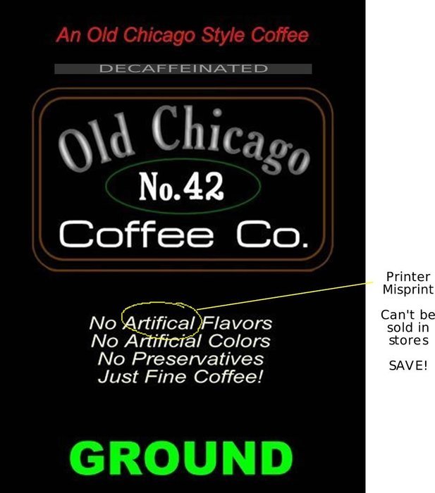 Bulk Lot of 3 Wholesale Discount Ground Coffee Bags (Caffeinated) N4