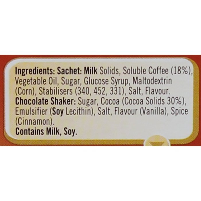 Nescafe Cappuccino Single Serve Sachets Pack 20 Serves Packets N3