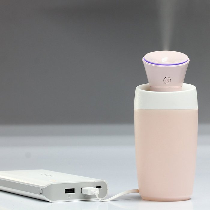 QH Silent USB Air Purifier Mini Humidifier For Office Home Car and Baby (Blue) N4