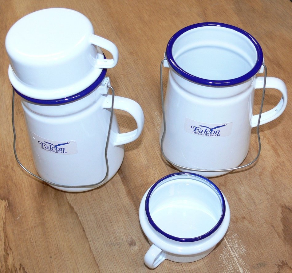 Tea Can Including Cup Traditional White 11cmx 19d Hot Drink Flask Outdoor