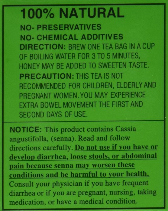 Evergreen Leaves Brand California Dieters' Tea 20 TB