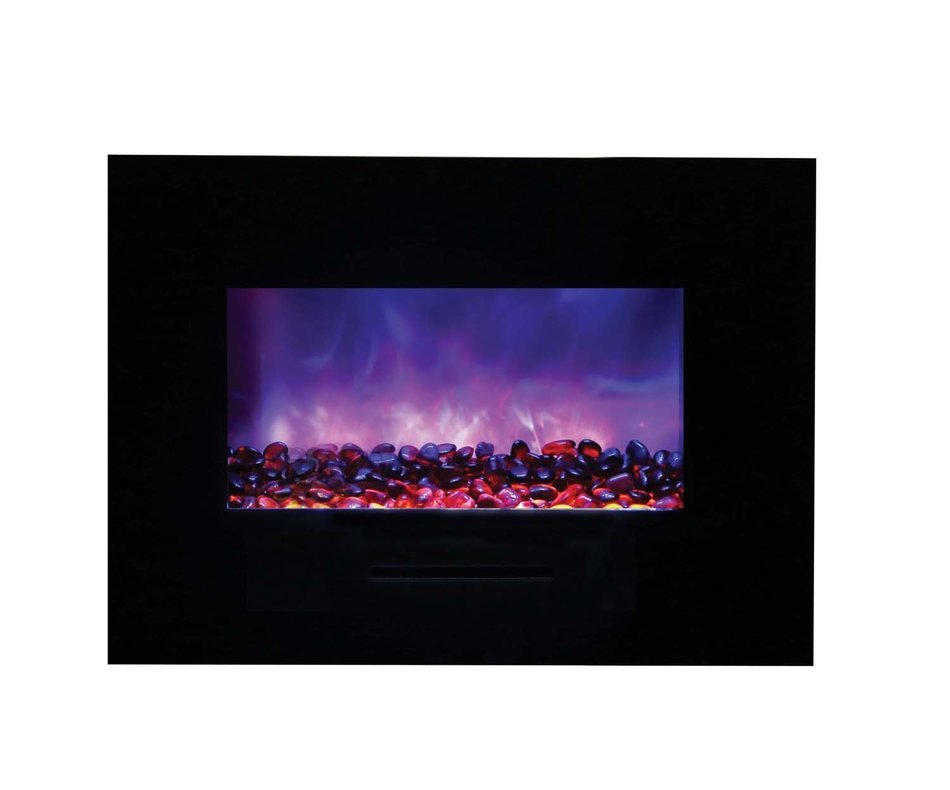 Amantii Wall Mount / Flush Mount Series Electric Fireplace with Ice Media Kit, 60 Inch N5