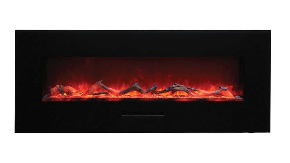 Amantii Wall Mount / Flush Mount Series Electric Fireplace with Ice Media Kit, 60 Inch N7
