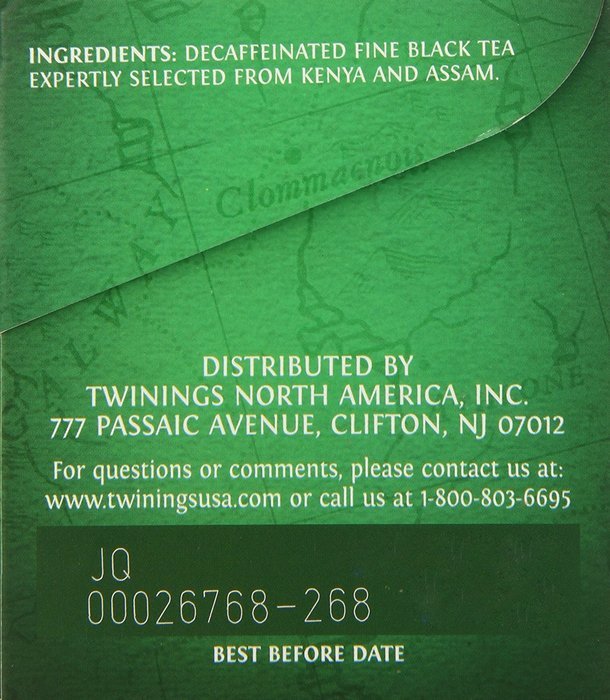 Twinings Decaffeinated Irish Breakfast, 20 ct N5