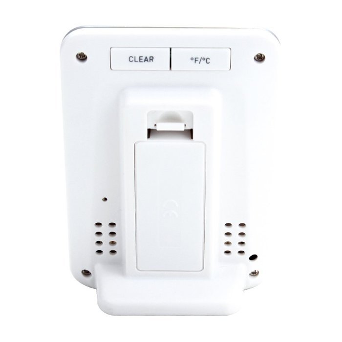 BALDR Weather Station, Displays Humidity and Temperature, Min, Max, and Trend Indicator, White N2