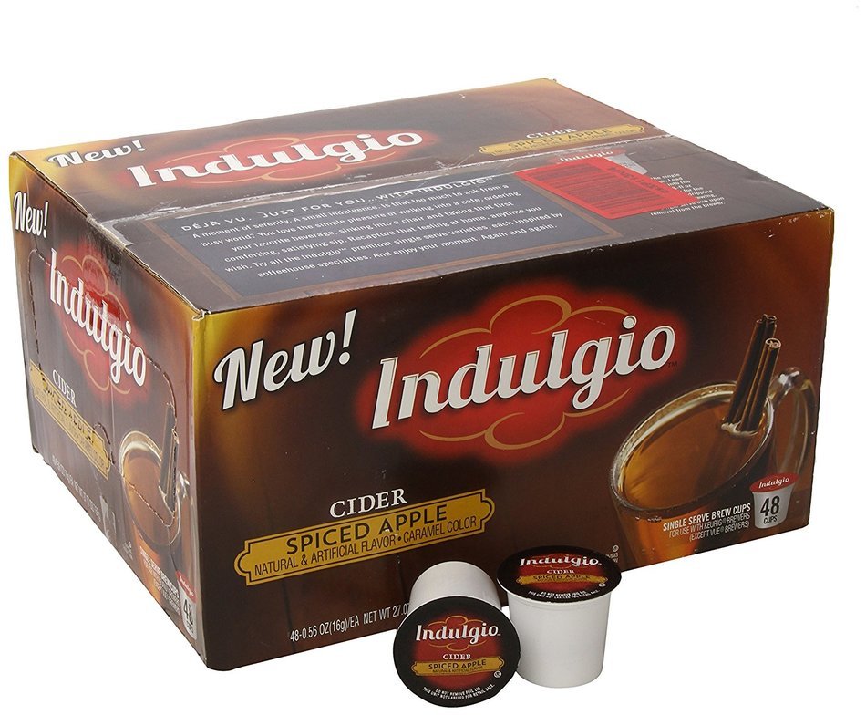 Indulgio Spiced Apple Cider Single Serve for Keurig K-Cup Brewers, 12 Count (Pack of 6) N26
