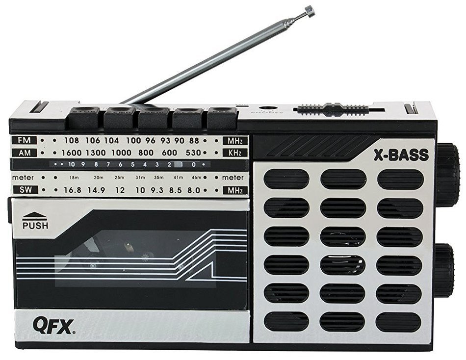 QFX J-7 Boombox AM/FM Cassette Recorder N2