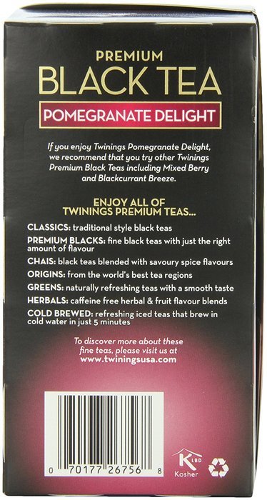 Twinings Pure Peppermint Herbal Tea, 1.41 Ounce Box, 20 Count N7