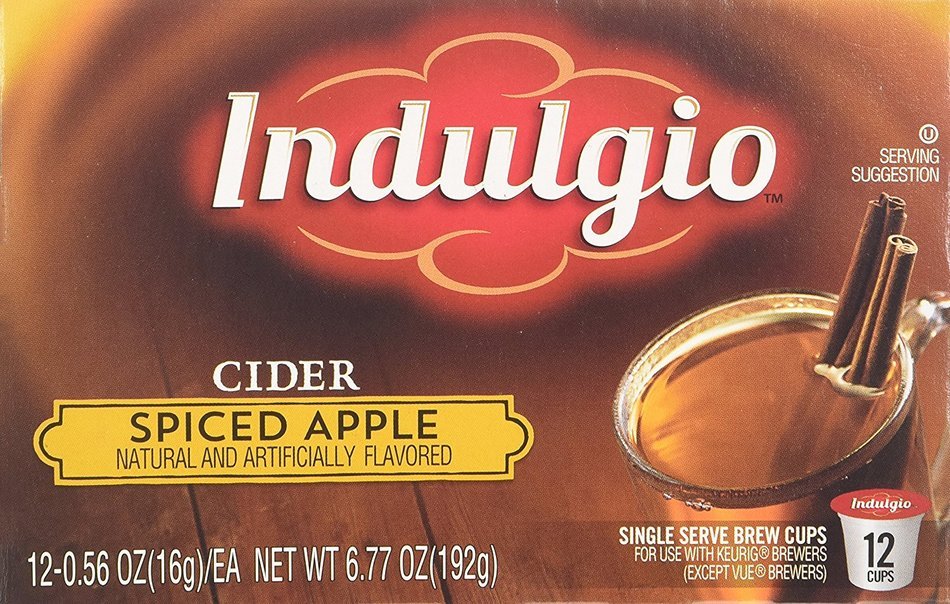 Indulgio Spiced Apple Cider Single Serve for Keurig K-Cup Brewers, 12 Count (Pack of 6) N29