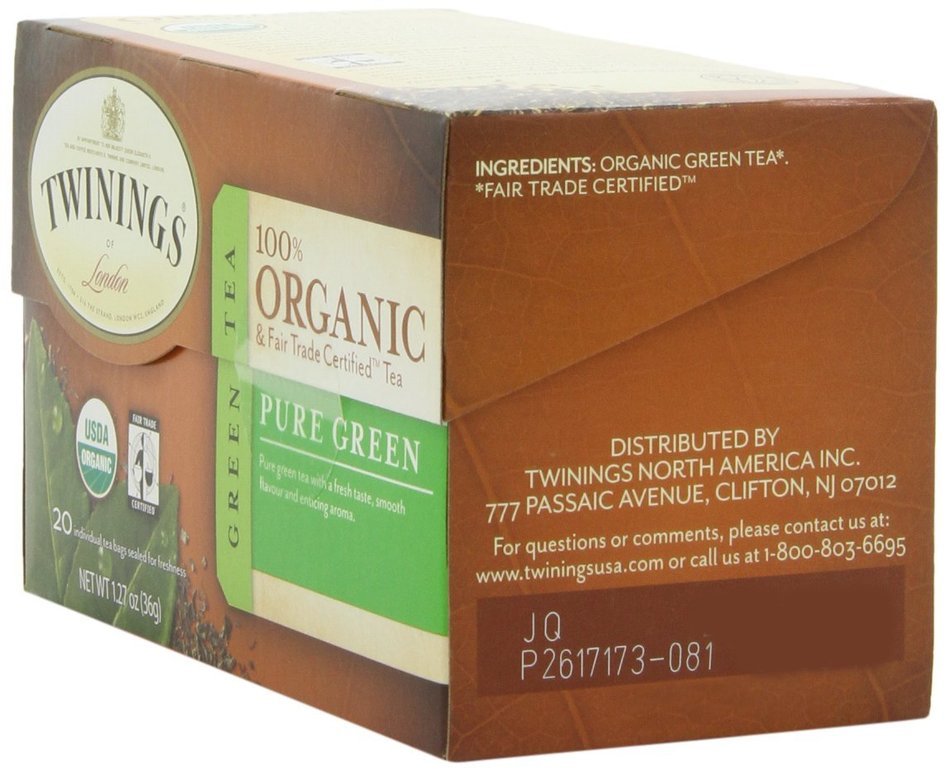 Twinings Pure Peppermint Herbal Tea, 1.41 Ounce Box, 20 Count N9