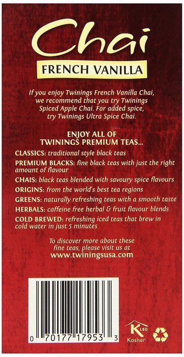 Twinings Pure Peppermint Herbal Tea, 1.41 Ounce Box, 20 Count N12