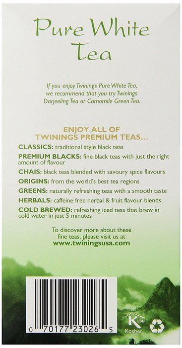Twinings Pure Peppermint Herbal Tea, 1.41 Ounce Box, 20 Count N15