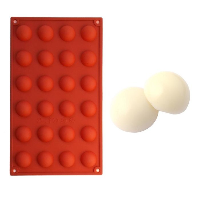 Semi Circle 2.8cm Shape Chocolate Silicone Mold Baking Cake Decoration Mould N2