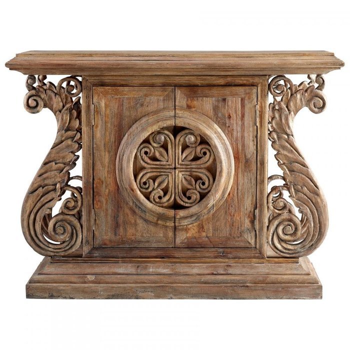 Cyan Lighting 05289 Dwyer - 19.5 Inch Small Console Table, Limed Gracewood Finish