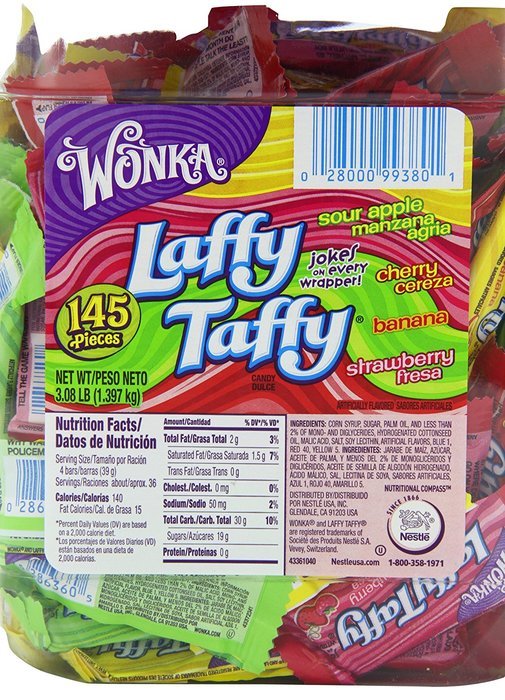Laffy Taffy Assorted Candy Jar, 145 Count N16