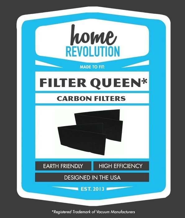 2 Filter Queen Defender Carbon Filter Aftermarket Replacement; Fits Room Air Cleaners; Home Revolution Brand N2