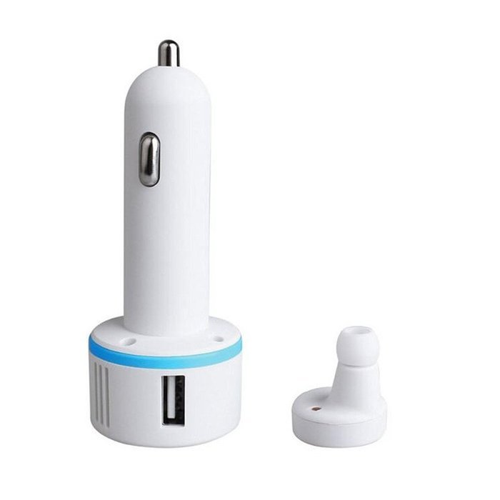 ATD Intelligent Double USB Charging Car Bluetooth Headset With Oxygen Bar Air Purification Humidifier(Blue Edge) N4