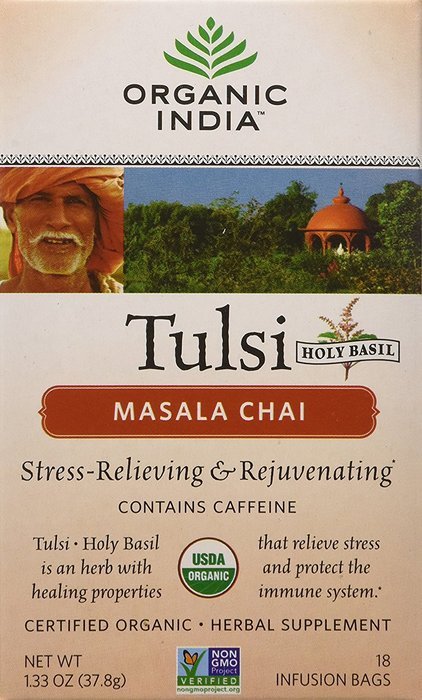 Organic India Chai Masala Tulsi Tea - 18 per pack -- (6 pack)