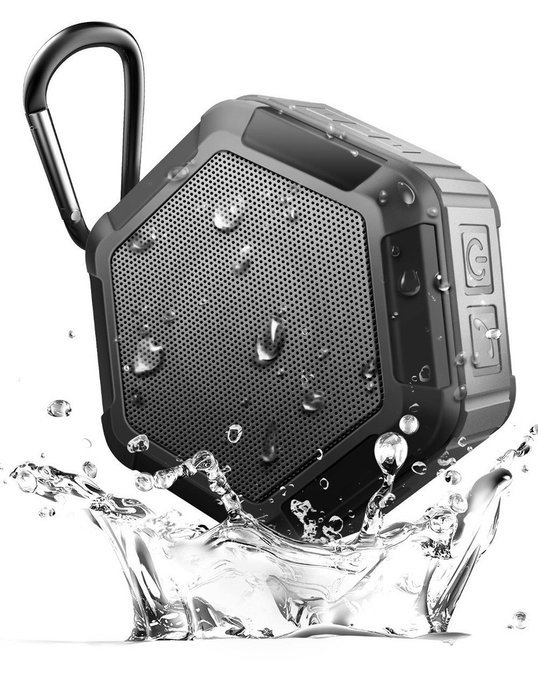 SinoPro Bluetooth 4.0 Speaker Portable Wireless Outdoor Shower Speaker with NFC IP65 Waterproof Grade 12 Hours... N8