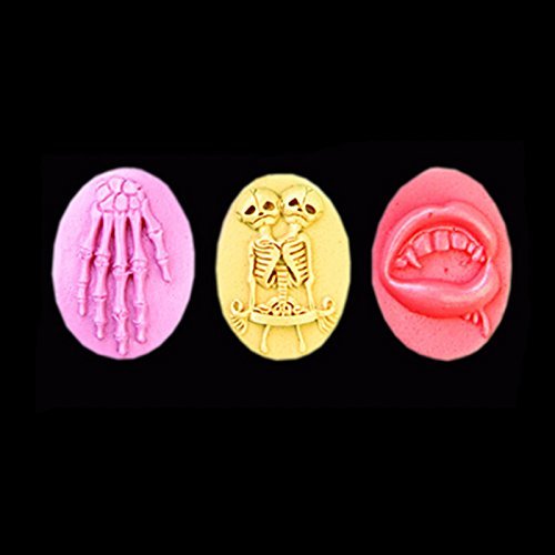 Mr.S Shop 3D Skeleton Bone Silicone Molds Fondant Jelly Cake Ice Sugar Mold Cake Decorating Tools N4