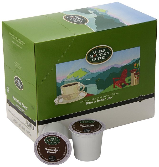 Green Mountain Coffee Nantucket Blend, Medium Roast, 24-Count -0.33 oz- K-Cups for Keurig Brewers (Pack of 2) N4
