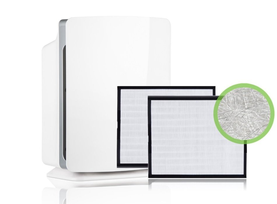 Alen BreatheSmart Customizable Air Purifier with HEPA-Pure Filter for Allergies and Dust (White, 1-Pack) N94