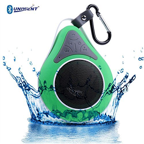 Mfine New Round Waterproof Wireless Bluetooth Shower Speaker Handsfree Speakerphone Compatible with All Bluetooth... N2