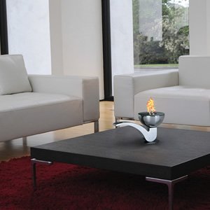 Pureflame Pipe Mobile Fireplace