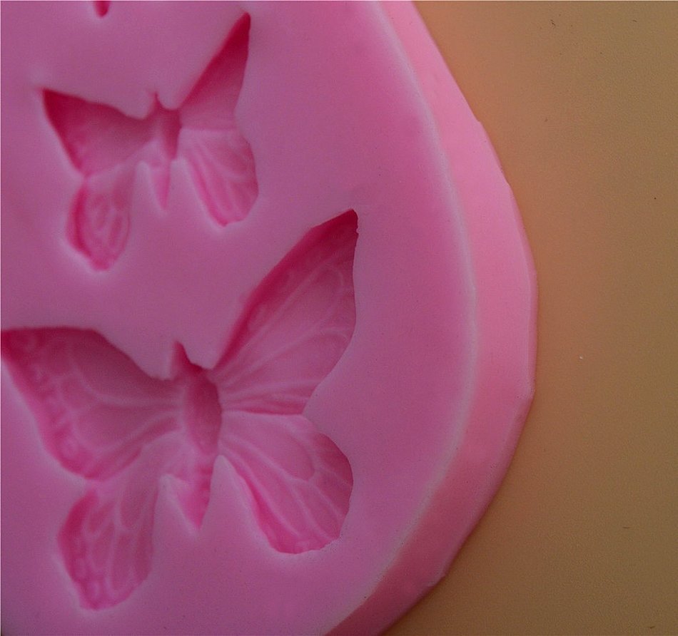 Bestwoohome 4 Set Silicone Fondant Baking Mold Cake Sugar Craft Chocolate Decorating DIY (Cherry Blossoms) N32