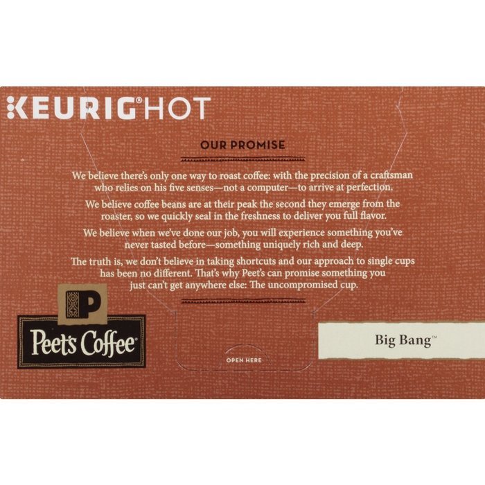 Peet's Coffee K-Cup Packs Big Bang Medium Roast Coffee 10 Count (Pack of 4) N2