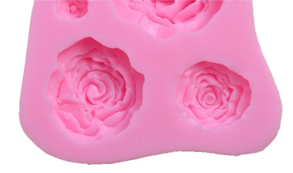 Bestwoohome 4 Set Silicone Fondant Baking Mold Cake Sugar Craft Chocolate Decorating DIY (Cherry Blossoms) N38