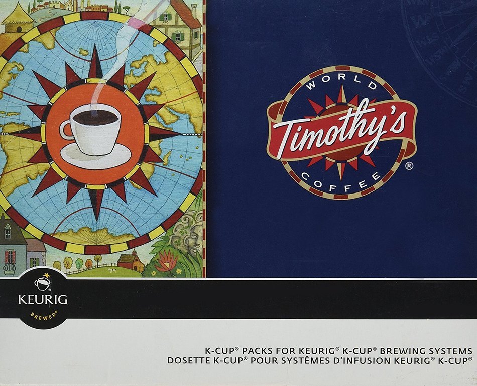 Timothy's Colombian Decaf Coffee Keurig K-Cups, 24 Count