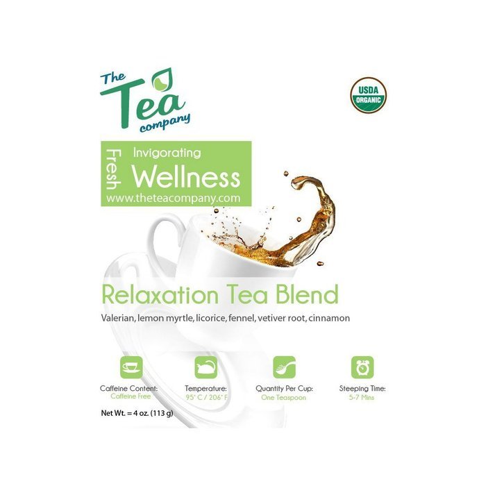 Organic Rose Chamomile Lavender Tea - Loose Herbal Blend - GMO Free - Relaxing - Calming Tisane by The Tea Company... N23