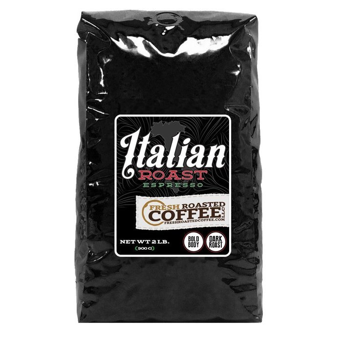 Italian Roast Espresso Coffee, Whole Bean, Fresh Roasted Coffee LLC (5 lb.) N2