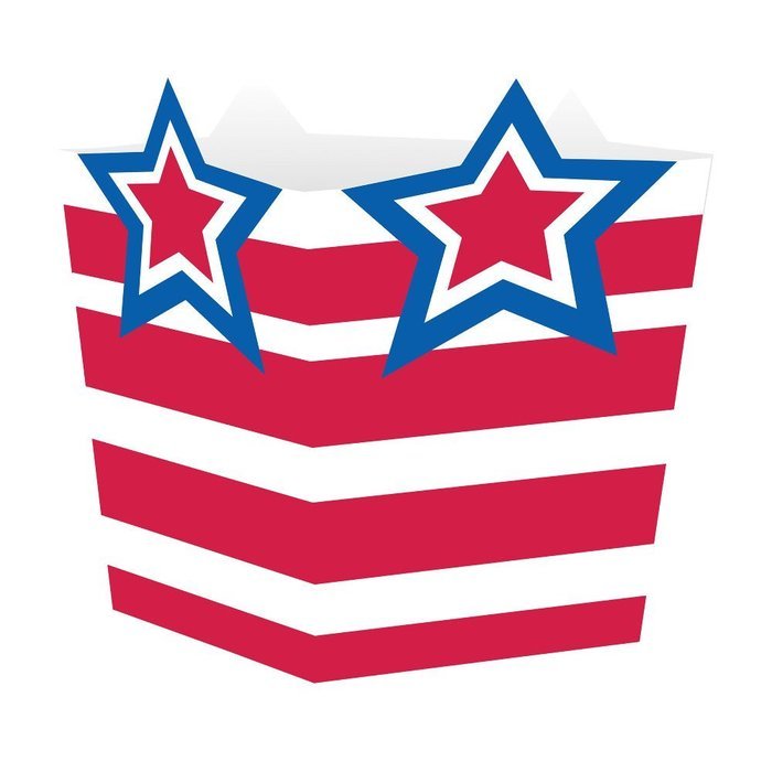 Creative Converting 4 Count Treat Boxes, Star