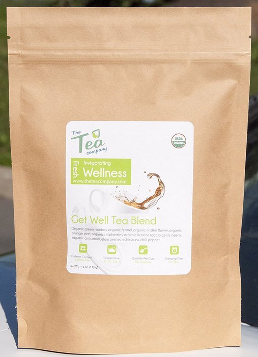 Organic Rose Chamomile Lavender Tea - Loose Herbal Blend - GMO Free - Relaxing - Calming Tisane by The Tea Company... N25