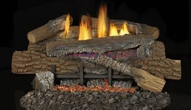 18" Propane Millivolt, Glow Ramp Burner Only, Embers