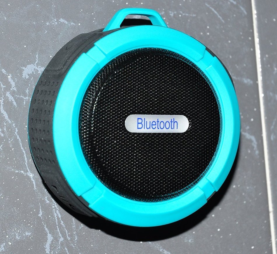 Mondpalast Blue Mini bluetooth V 3.0 + A2DP ISSC Stereo Bass wireless Speaker 5W Rechargeable 145g IPX5 waterproof...