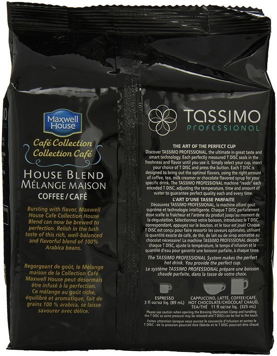 Tassimo T Disc, Maxwell House Cafe Collections, House Blend, 4.45 Ounce N2