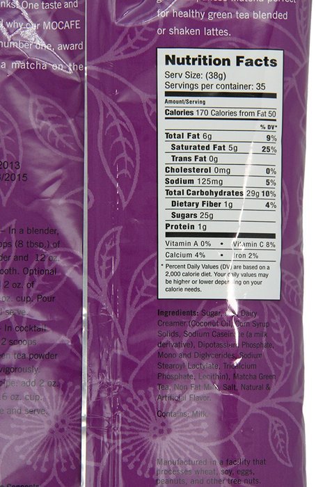 MOCAFE Matcha Green Tea Blended Tea Latte, 3-Pound Bag N4